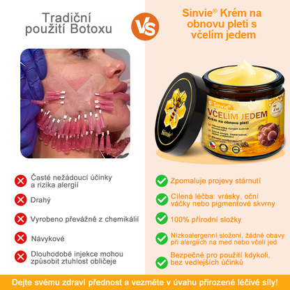🌻 Sinvie® Krém na obnovu pleti s včelím jedem 🔥 Doporučeno dermatology | Proti vráskám, pigmentovým skvrnám a ochablé pleti - 50 ml